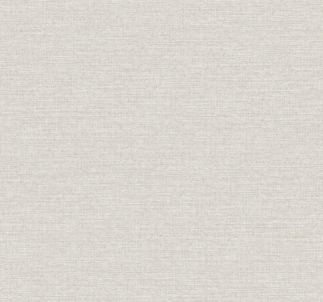 York Wallcoverings Terrene Light Grey Faux Linen Wallpaper