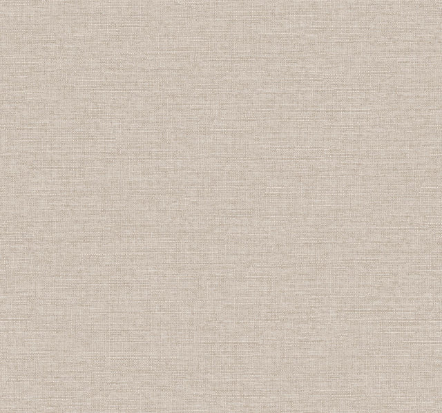 York Wallcoverings Terrene Light Brown Faux Linen Wallpaper