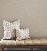York Wallcoverings Terrene Light Brown Faux Linen Wallpaper