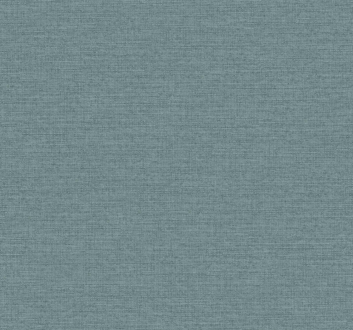 York Wallcoverings Terrene Teal Faux Linen Wallpaper