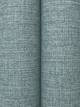 York Wallcoverings Terrene Teal Faux Linen Wallpaper