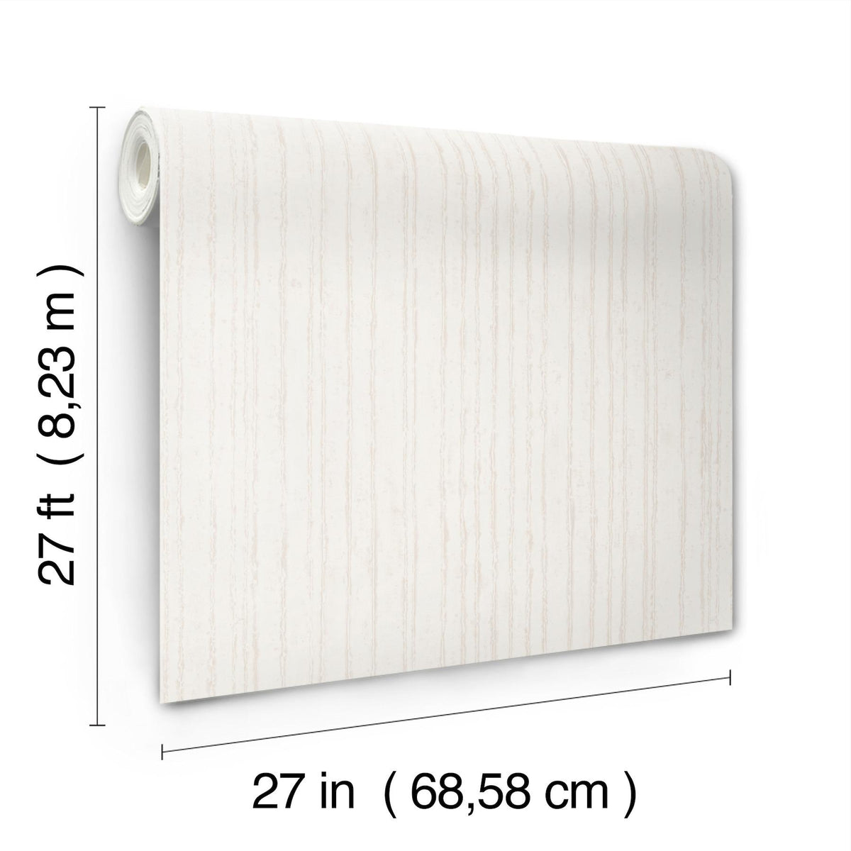 York Wallcoverings Precious Metal Pearl Corrugated Wallpaper