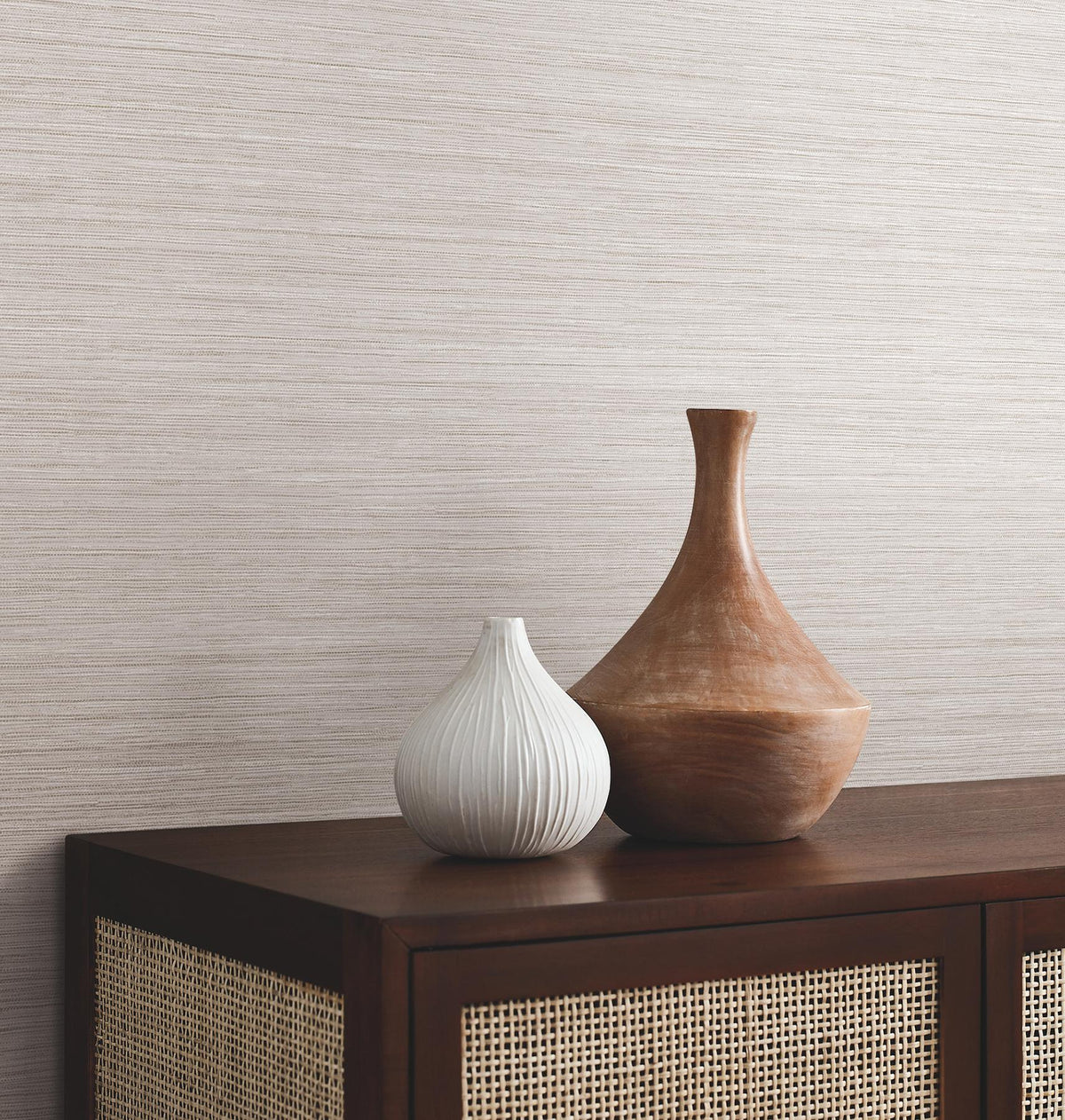 York Wallcoverings Mystic Taupe Faux Grasscloth Wallpaper