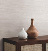 York Wallcoverings Mystic Taupe Faux Grasscloth Wallpaper