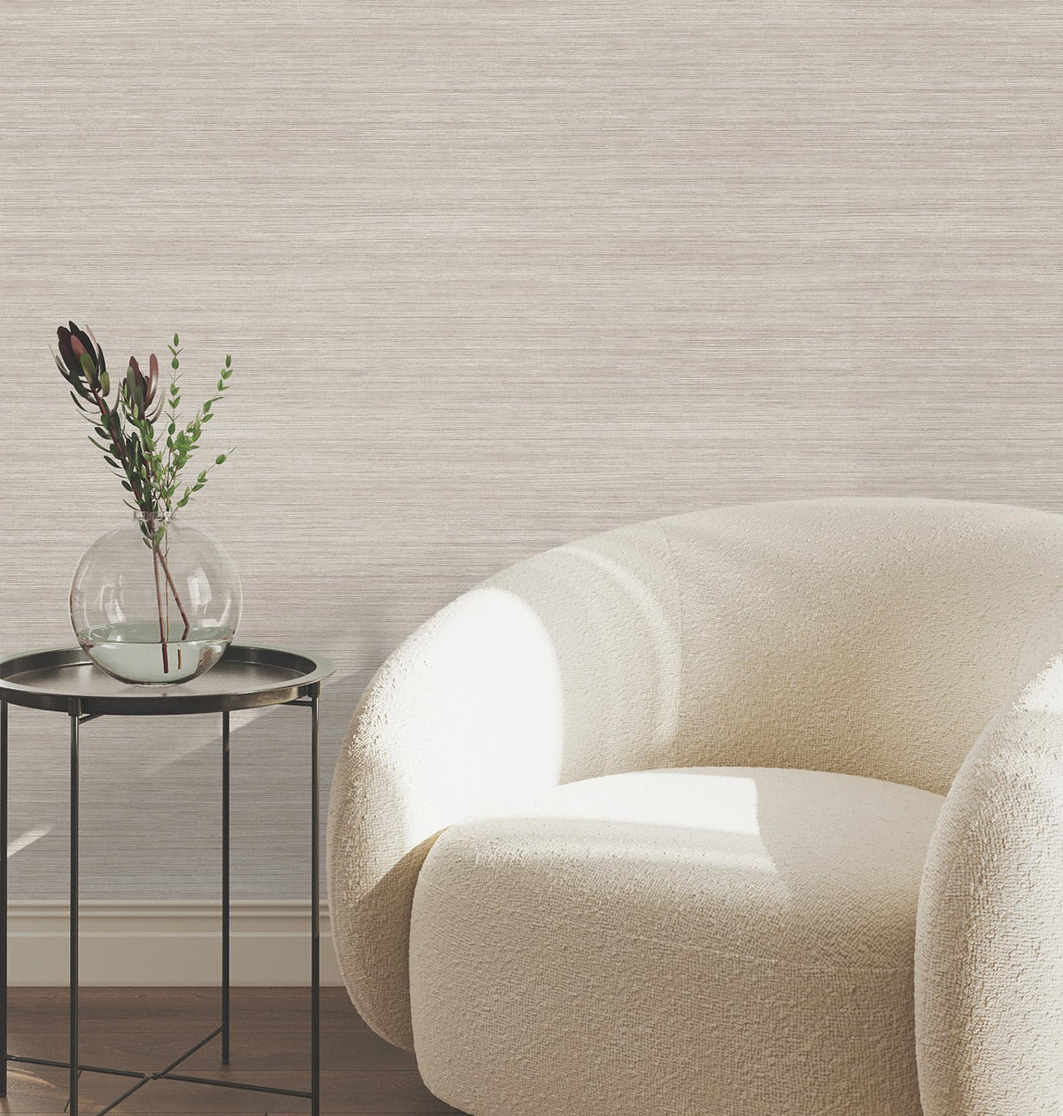 York Wallcoverings Mystic Taupe Faux Grasscloth Wallpaper