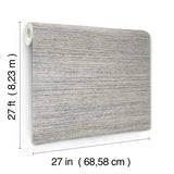 York Wallcoverings Mystic Ash Faux Grasscloth Wallpaper
