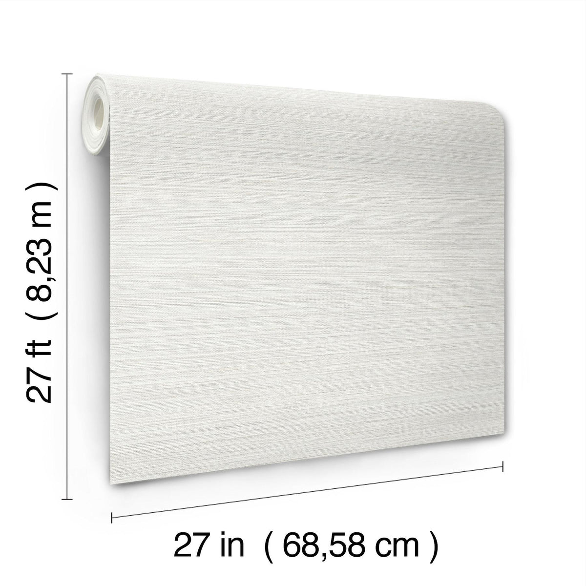 York Wallcoverings Mystic Off-White Faux Grasscloth Wallpaper