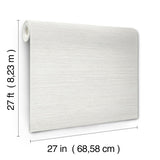 York Wallcoverings Mystic Off-White Faux Grasscloth Wallpaper
