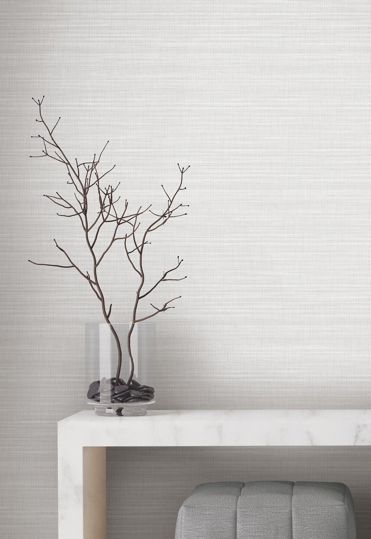 York Wallcoverings Down To Earth Dove Striated Wallpaper