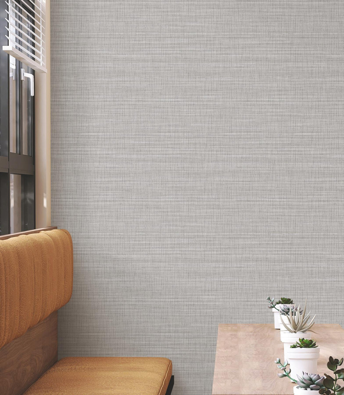 York Wallcoverings Down To Earth Light Grey Striated Wallpaper