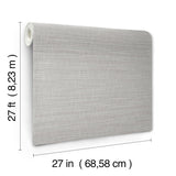 York Wallcoverings Down To Earth Light Grey Striated Wallpaper