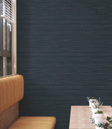 York Wallcoverings Down To Earth Indigo Striated Wallpaper