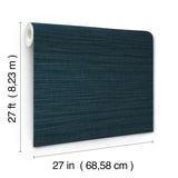 York Wallcoverings Down To Earth Indigo Striated Wallpaper