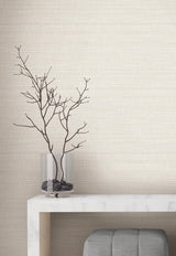 York Wallcoverings Down To Earth Cream Striated Wallpaper