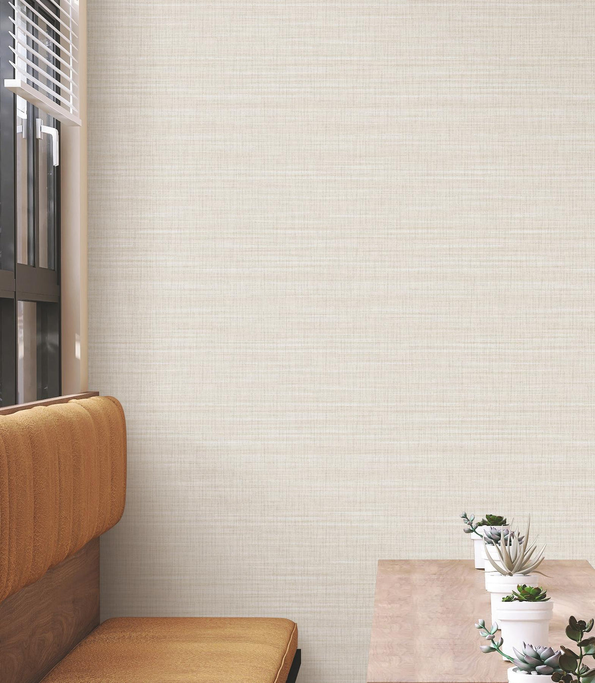 York Wallcoverings Down To Earth Cream Striated Wallpaper