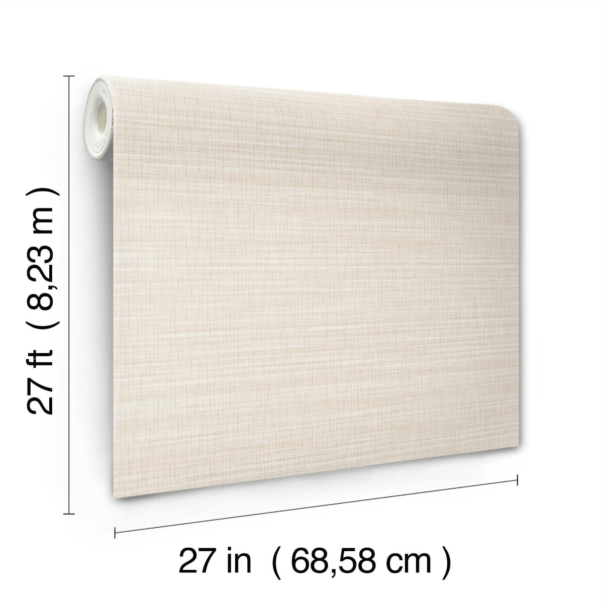 York Wallcoverings Down To Earth Cream Striated Wallpaper