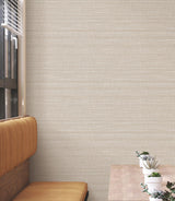 York Wallcoverings Down To Earth Beige Striated Wallpaper