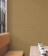 York Wallcoverings Down To Earth Brass Striated Wallpaper
