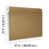 York Wallcoverings Down To Earth Brass Striated Wallpaper