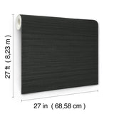 York Wallcoverings Down To Earth Charcoal Striated Wallpaper