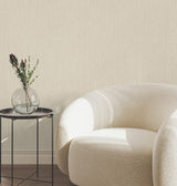 York Wallcoverings Silk Spun Khaki Tactile Stripe Wallpaper