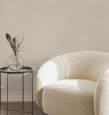 York Wallcoverings Silk Spun Light Brown Tactile Stripe Wallpaper