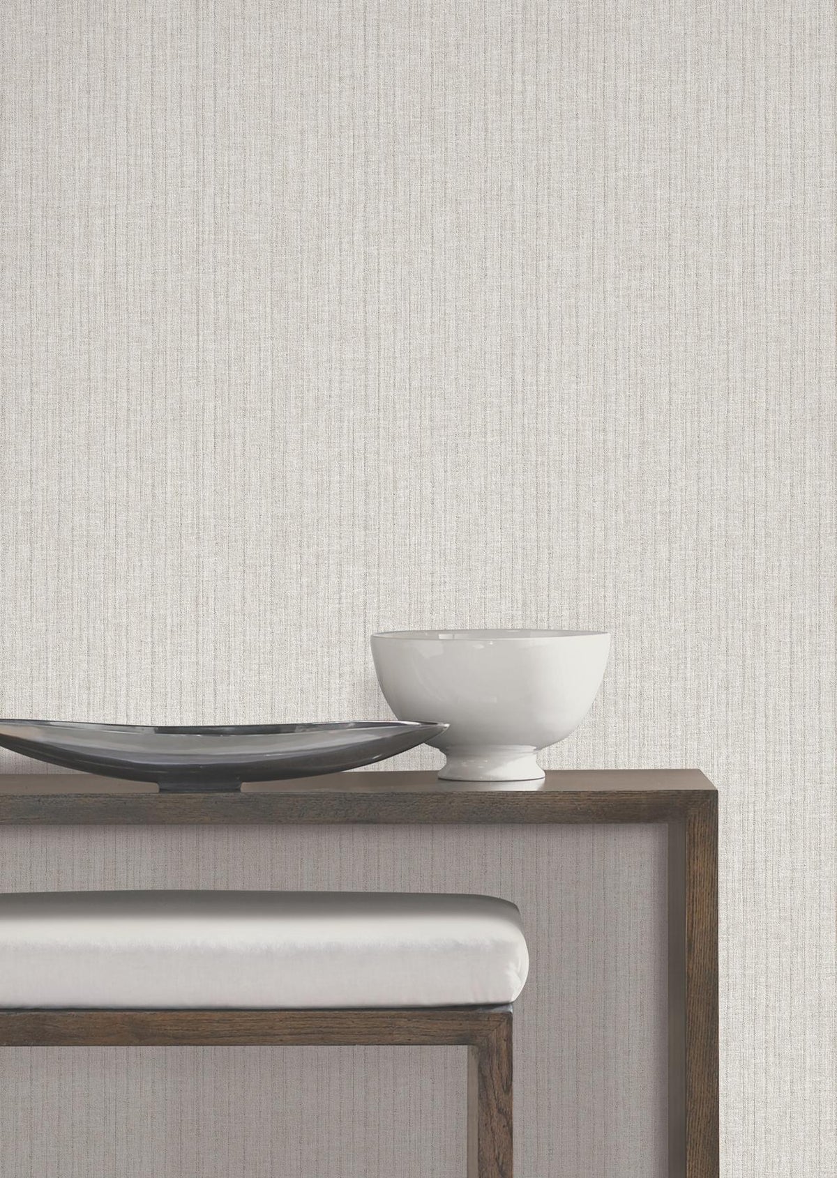 York Wallcoverings Silk Spun Pearl Tactile Stripe Wallpaper