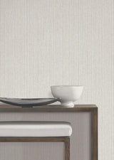 York Wallcoverings Silk Spun Pearl Tactile Stripe Wallpaper