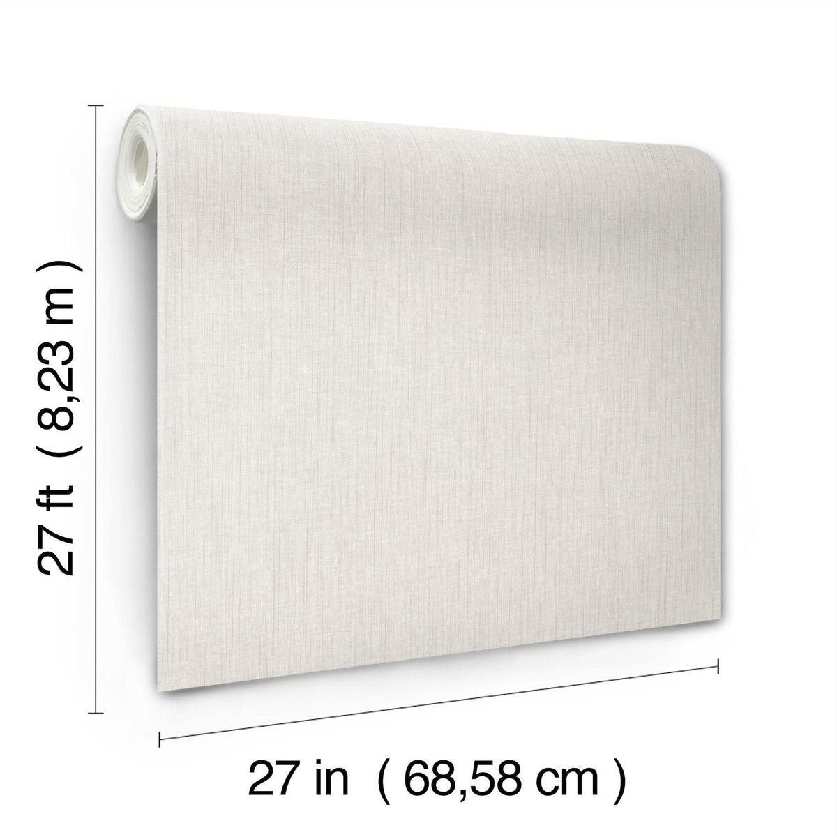 York Wallcoverings Silk Spun Pearl Tactile Stripe Wallpaper