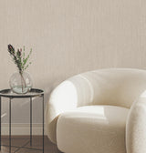 York Wallcoverings Silk Spun Taupe Tactile Stripe Wallpaper