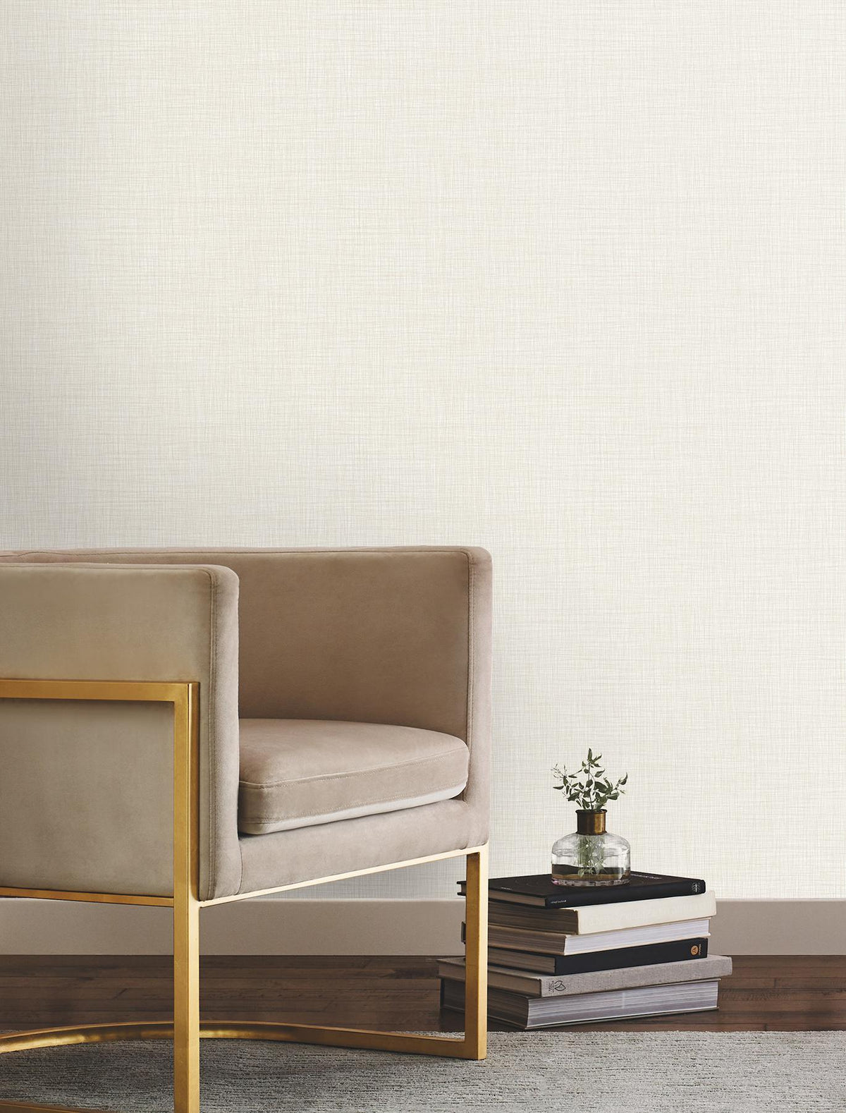 York Wallcoverings Crossover White Crosshatch Wallpaper