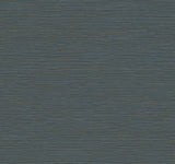 York Wallcoverings Oasis Dark Blue Faux Grasscloth Wallpaper
