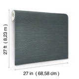 York Wallcoverings Oasis Dark Blue Faux Grasscloth Wallpaper