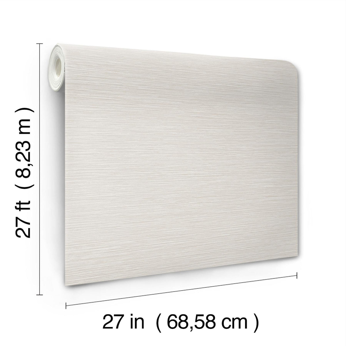 York Wallcoverings Oasis Light Grey Faux Grasscloth Wallpaper
