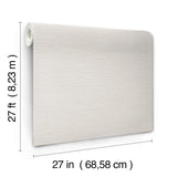 York Wallcoverings Oasis Light Grey Faux Grasscloth Wallpaper