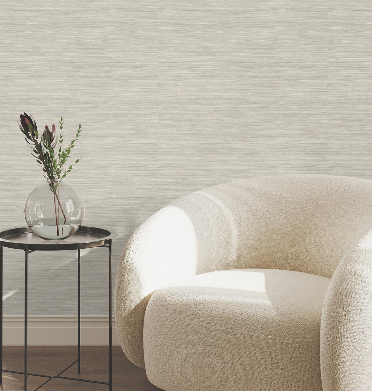 York Wallcoverings Oasis Brass Faux Grasscloth Wallpaper