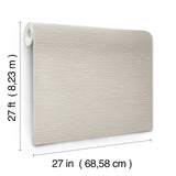 York Wallcoverings Oasis Brass Faux Grasscloth Wallpaper