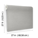 York Wallcoverings Oasis Grey Faux Grasscloth Wallpaper