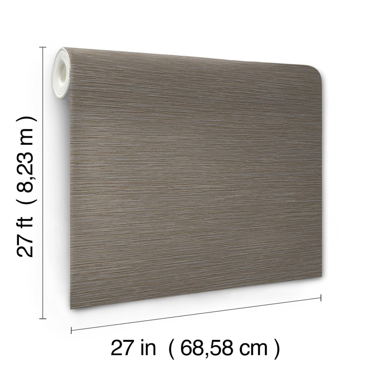 York Wallcoverings Oasis Charcoal Faux Grasscloth Wallpaper