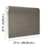 York Wallcoverings Oasis Charcoal Faux Grasscloth Wallpaper