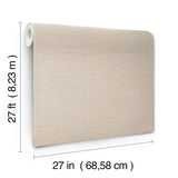 York Wallcoverings Oasis Neutral Faux Grasscloth Wallpaper
