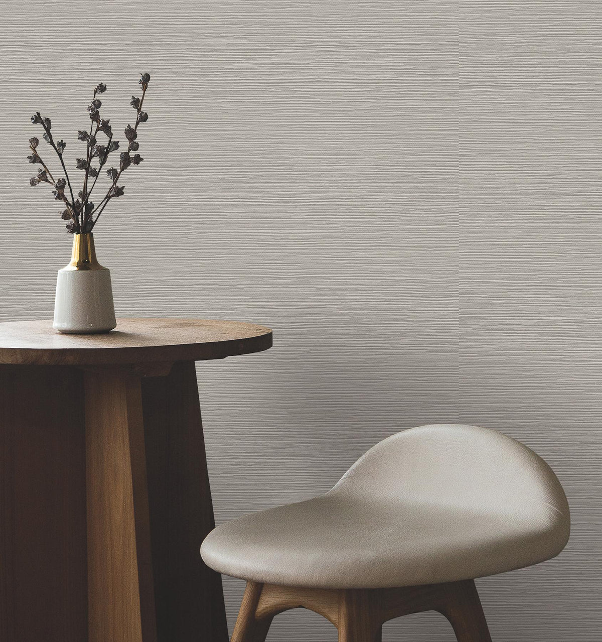 York Wallcoverings Oasis Brown Faux Grasscloth Wallpaper