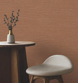 York Wallcoverings Oasis Rust Faux Grasscloth Wallpaper