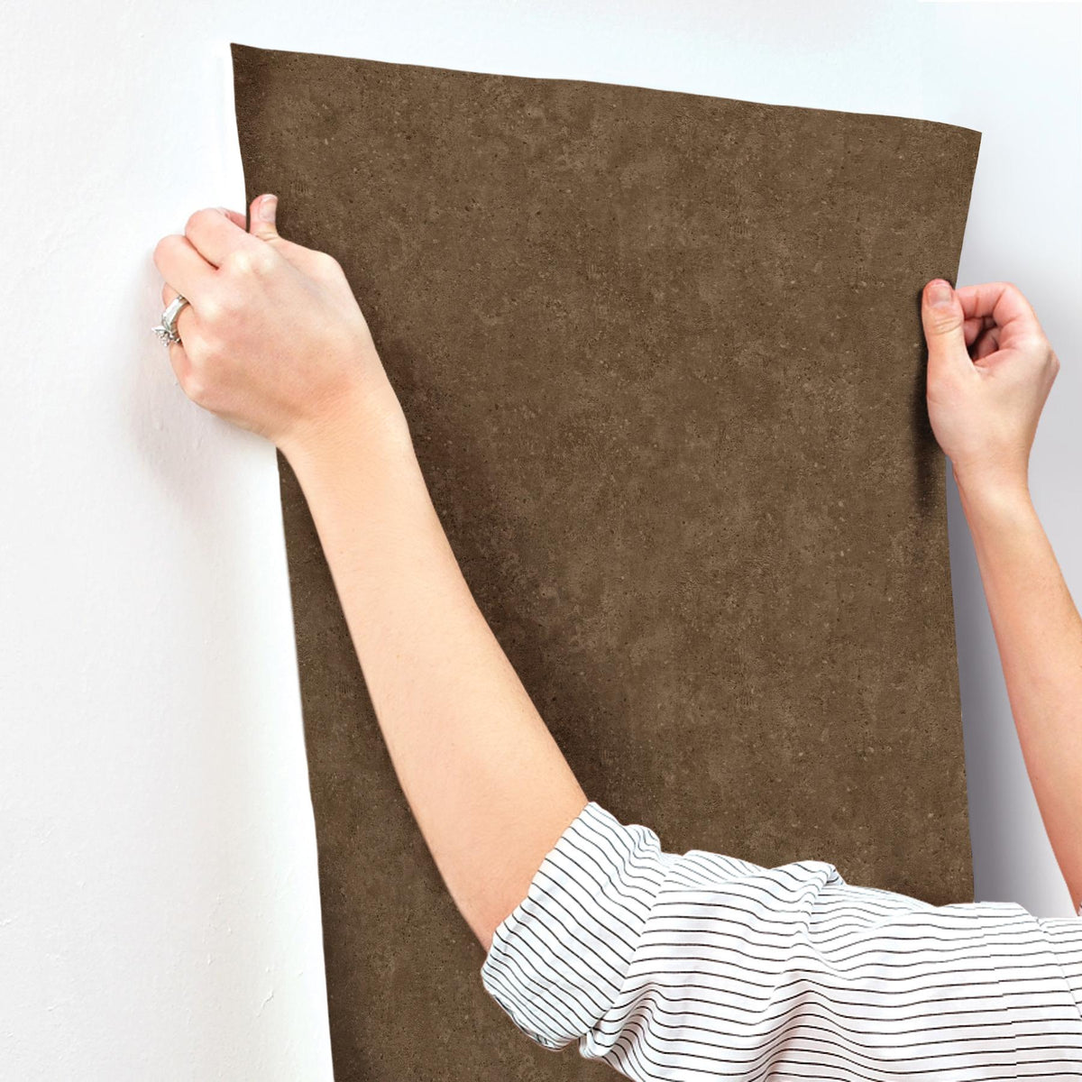York Wallcoverings Artisan Stone Coffee Texture Wallpaper