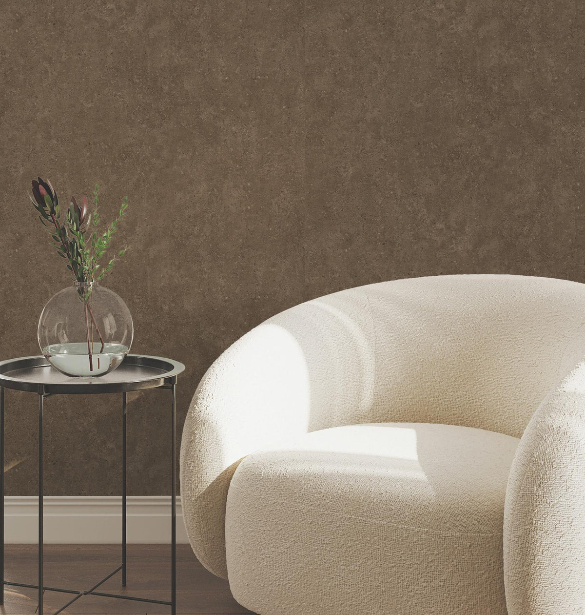 York Wallcoverings Artisan Stone Coffee Texture Wallpaper
