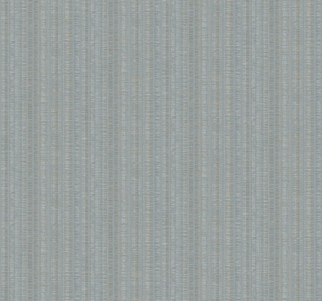 York Wallcoverings Line In The Sand Light Blue Woven Stripe Wallpaper