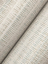 York Wallcoverings Line In The Sand Off-White Woven Stripe Wallpaper