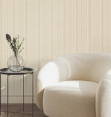 York Wallcoverings Line In The Sand Ash Woven Stripe Wallpaper