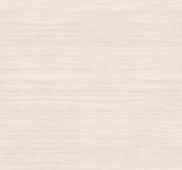York Wallcoverings Silk Essence Cream Faux Fabric Wallpaper