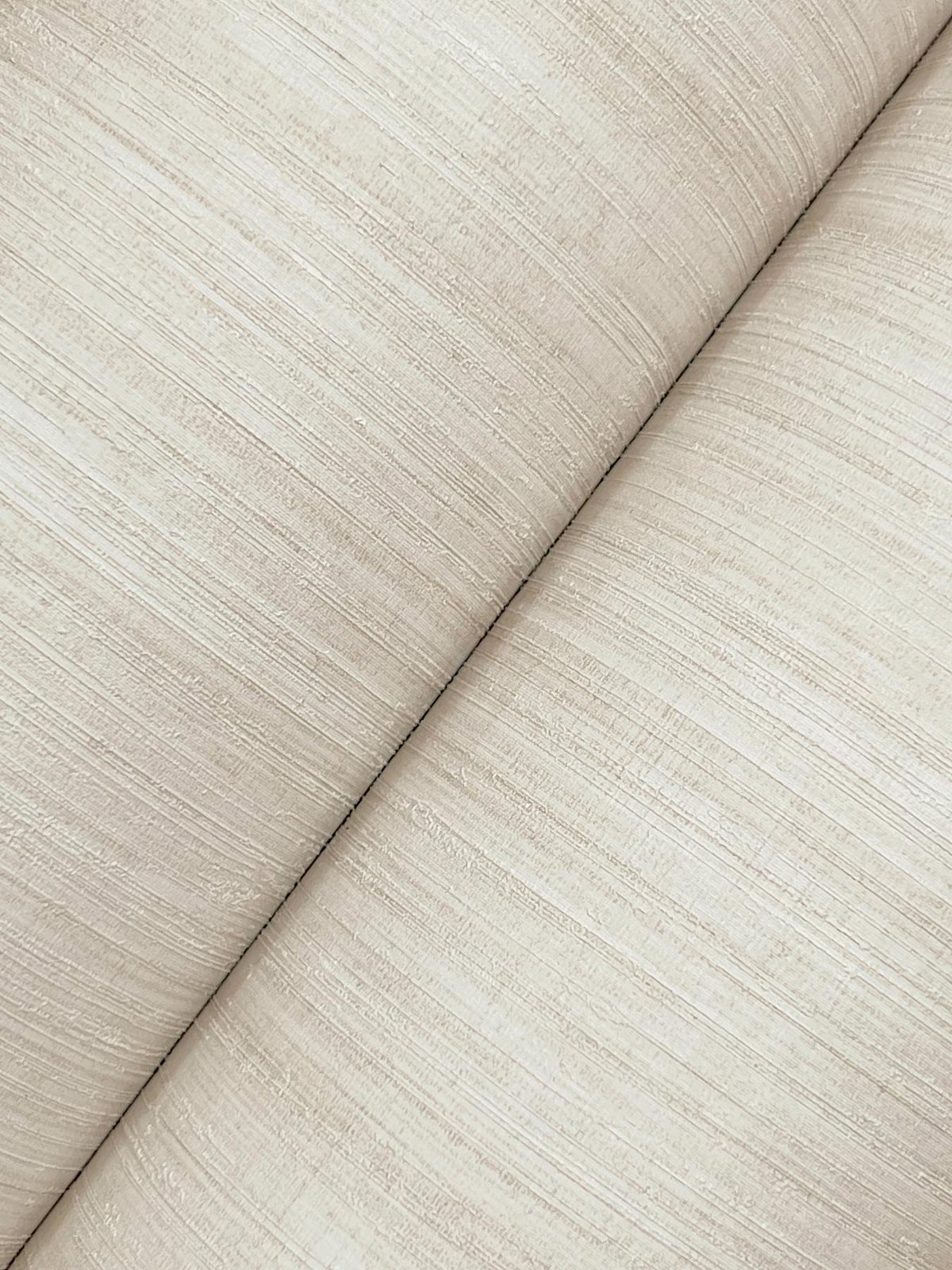 York Wallcoverings Silk Essence Cream Faux Fabric Wallpaper